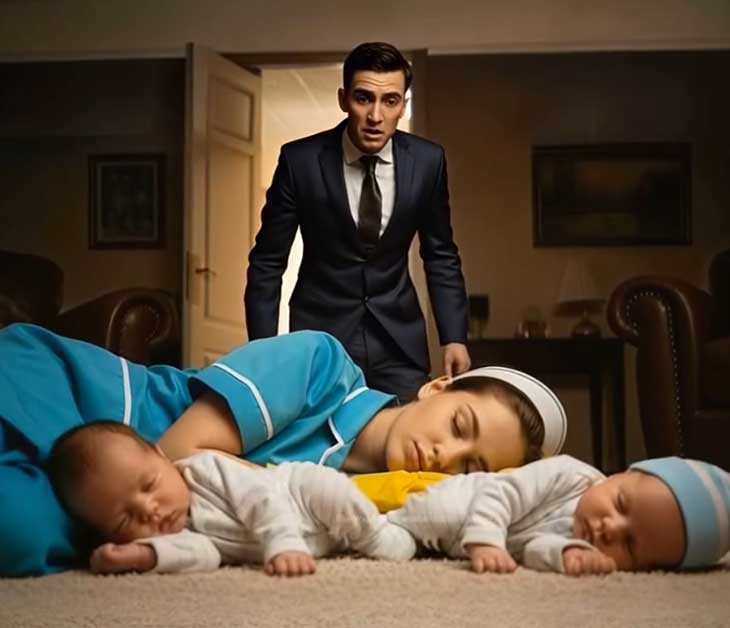 Մաքրուհին հատակին էր քնած երկվորյակների հետ. միլիոնատերը տեսավ դա… և չհավատաց, թե ինչ եղավ հետո…. 😲😲😲
