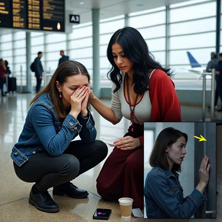 ✈️ Ուշանալով ինքնաթիռից՝ աղջիկը հանգիստ նստեց և լաց եղավ։ Հանկարծ նա զգաց մի ձեռք իր ուսին։ Շրջվելով՝ նա տեսավ մի գեղեցիկ երիտասարդ գնչուհու։