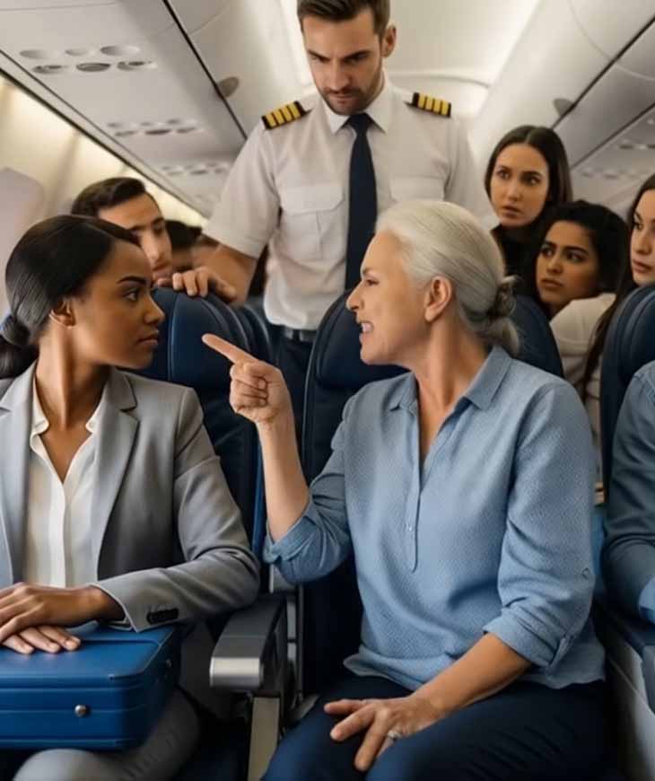 ✈️ Մայրը պնդում է, որ սևամորթ ուղևորուհին զիջի իր տեղը. օդաչուի հաջորդ քայլը ցնցում է բոլորին։
