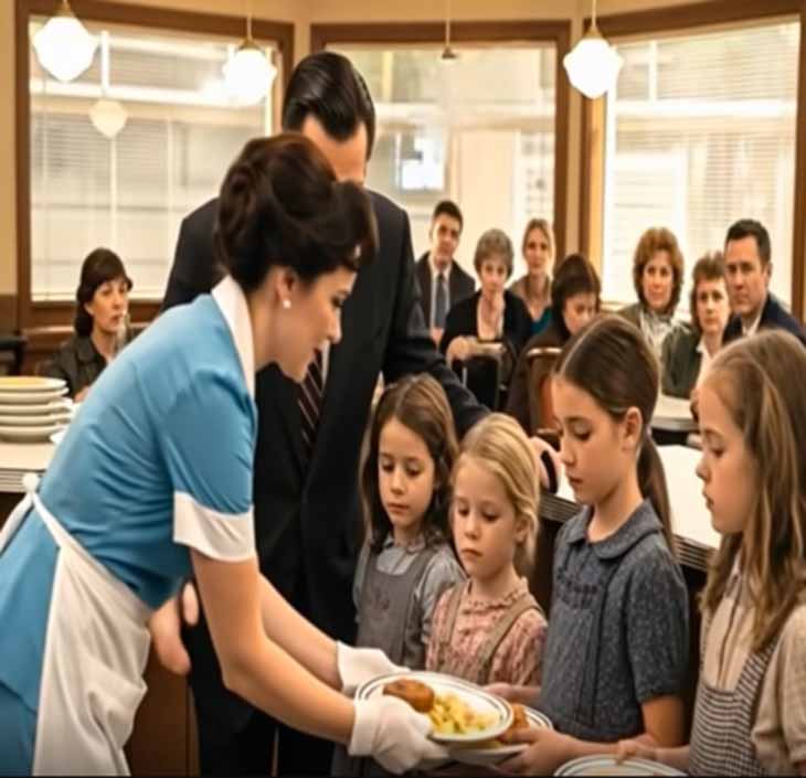 Մի մատուցողուհի 10 տարի կերակրում էր 4 որբ աղջիկների... 12 տարի անց, նրա տան առջև կանգ առավ մի մեքենա, և տեղի ունեցավ մի անհավանական բան 🤯