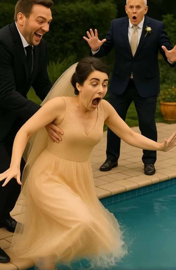 👰🏻‍♀️🤵🏻‍♂️ Հարսանիքի օրը ամուսինս ինձ գցեց սառը ջրով շատրվանի մեջ ու սկսեց բարձր ծիծաղել․ ես չդիմացա ու արեցի սա… 😥💔