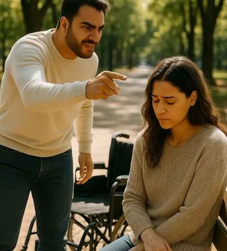 «Հիմա դու ուղղակի անպետք բեռ ես, որը ոչ ոքի պետք չէ»։ 🗣️ Նրա փեսացուն գոռաց՝ հարվածելով նրա սայլակին։ 💔 Բայց մեկ տարի անց նա սողում էր նրա ոտքերի մոտ՝ աղերսելով ներողամտություն… 🙏