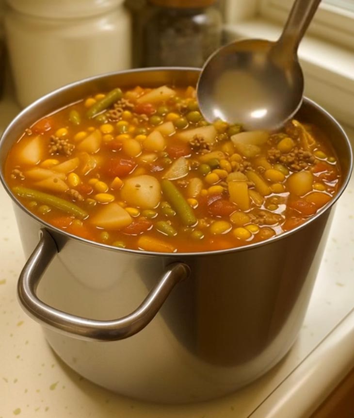 🥣 Ընտանեկան ճաշատեսակ. Բանջարեղենով և տավարի մսով ապուր՝ ձեր սեղանին