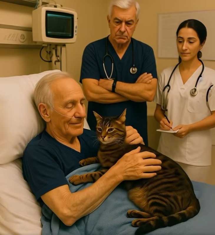 Բարդ վիրահատության ենթարկվելուց առաջ տղամարդը խնդրեց մի պահ հրաժեշտ տալ իր սիրելի կատվին։ 💔 Բայց անսպասելիորեն, կենդանին կորացրեց մեջքը, փսփսաց և սկսեց ճանկռել նրան։