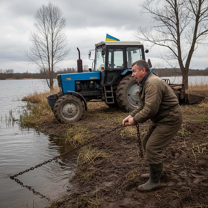 🚜 Տրակտորիստը հող էր հերկում գետի մոտ, և գութանը կպավ շղթային. երբ դուրս հանեց այն, գտածոն ստիպեց գունատվել...