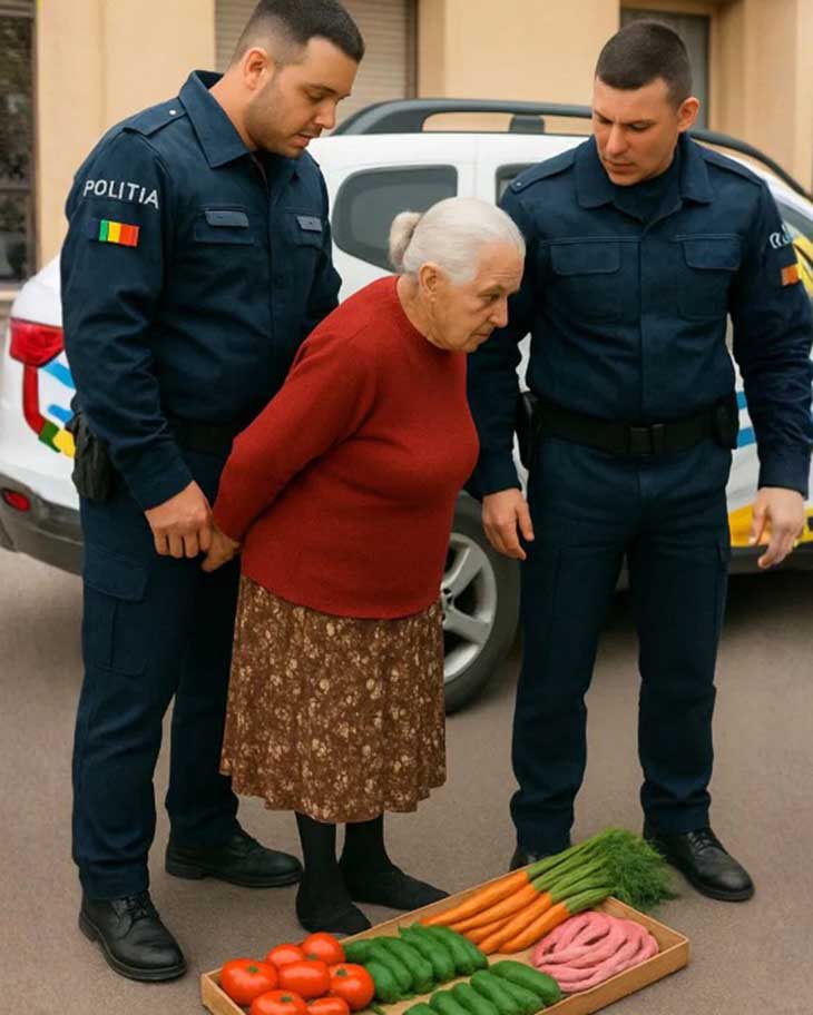 Ոստիկանները խղճացին մայթին անօրինական բանջարեղեն վաճառող տատիկին։ 👵🏻Բայց երբ սպան կռացավ՝ ապրանքը ստուգելու... վայրկյաններ անց նրան ձեռնաշղթաներ հագցրին։ 😱😨👮‍♂️
