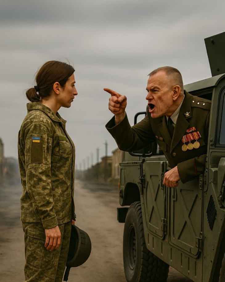 «Ինչո՞ւ ինձ զինվորական ողջույն չես տալիս»։ 😡 Փոխգնդապետը գոռաց երիտասարդ կնոջ վրա՝ բացարձակապես չիմանալով, թե ով է նա իրականում։ 🤫👩‍✈️