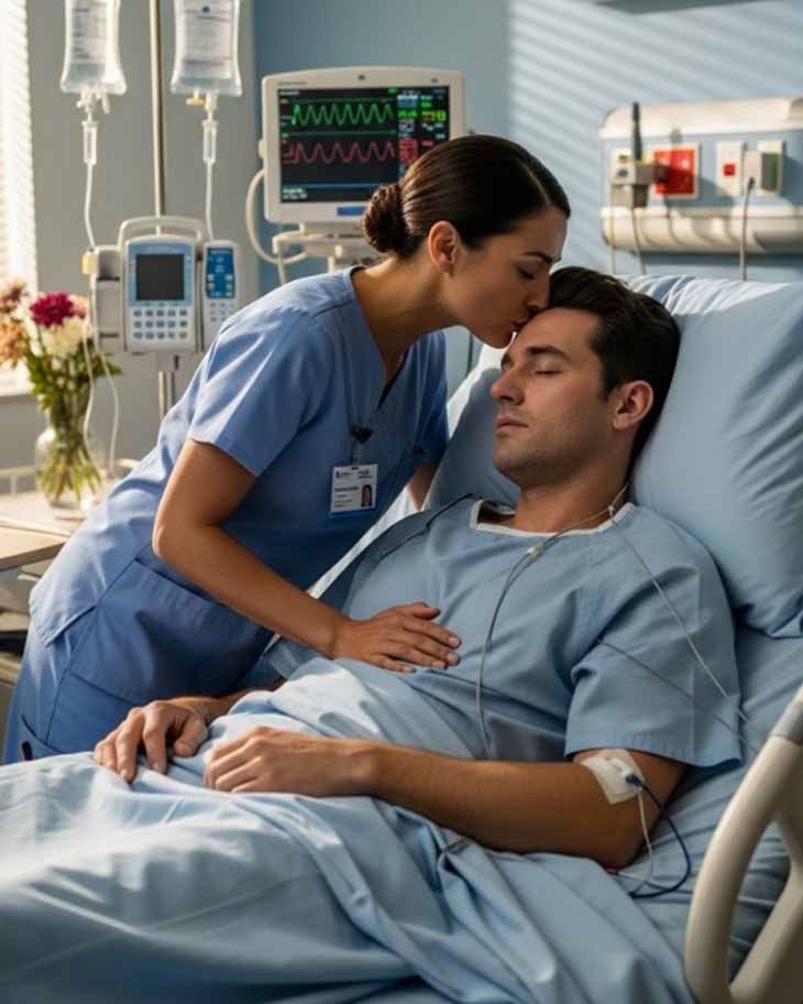 😍👩‍⚕️💋 Բուժքույրը գաղտնի համբուրեց 3 տարի կոմայի մեջ գտնվող գեղեցիկ տնօրենին՝ մտածելով, որ նա չի արթնանա, բայց ի զարմանս իրեն, տղամարդը հանկարծ գրկեց նրան...