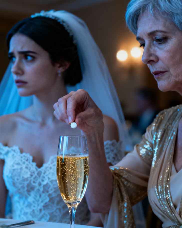Հարսանիքիս ժամանակ սկեսուրս ինչ-որ բան գցեց շամպայնիս մեջ, ուստի ես փոխեցի բաժակները... 😱🥂