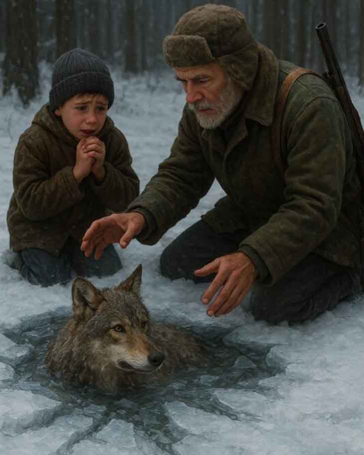 🐺 Որսորդը սառույցի մեջ թակարդն ընկած գայլ գտավ... Նրա հաջորդ քայլը կցնցի ձեզ 😲😲