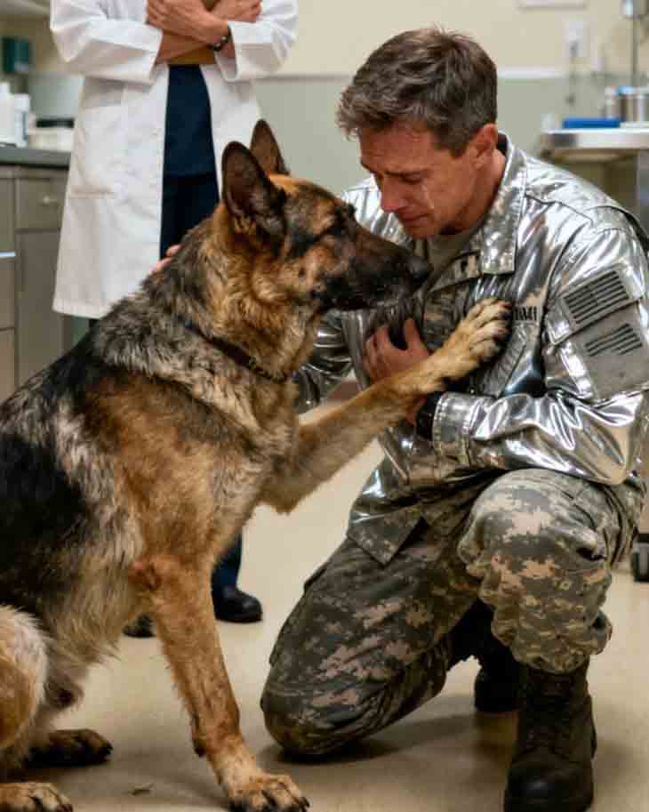 Մահամերձ շունը վերջին անգամ գրկեց վետերանին։ Հետո անասնաբույժը նկատեց մի բան, որը ոչ ոք չէր սպասում 🥺❤️🐾