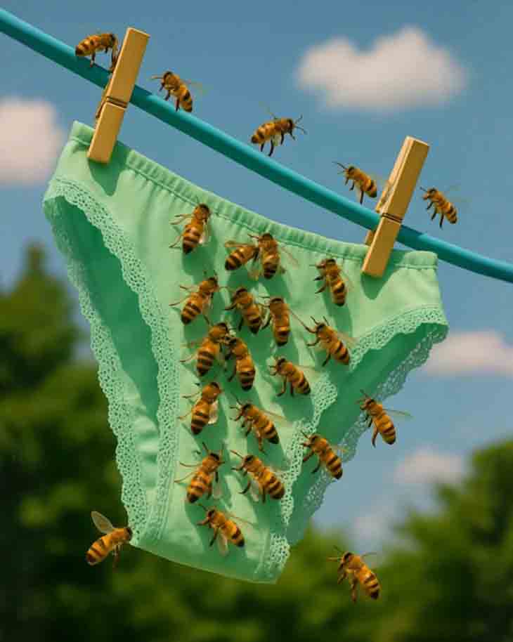 🐝 Ինչու են մեղուները երբեմն հայտնվում ձեր լվացքի վրա