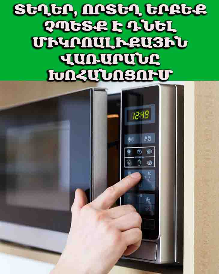 ՏԵՂԵՐ, ՈՐՏԵՂ ԵՐԲԵՔ ՉՊԵՏՔ Է ԴՆԵԼ ՄԻԿՐՈԱԼԻՔԱՅԻՆ ՎԱՌԱՐԱՆԸ ԽՈՀԱՆՈՑՈՒՄ