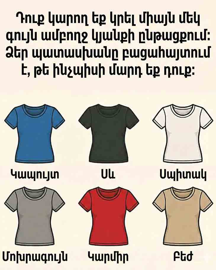 ԵԹԵ ՍՏԻՊՎԱԾ ԼԻՆԵԻՔ ԿՐԵԼ ՄԻԱՅՆ ՄԵԿ ԳՈՒՅՆ ԱՄԲՈՂՋ ԿՅԱՆՔՈՒՄ. ՁԵՐ ՊԱՏԱՍԽԱՆԸ ԿԲԱՑԱՀԱՅՏԻ, ԹԵ ԻՆՉՊԻՍԻ ՄԱՐԴ ԵՔ