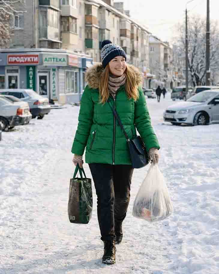 &mdash; ՏԱՆՅԱ, Ո՞ՒՐ ԵՍ։ ՄԵՆՔ ՄԱՅՐԻԿԻ ՀԵՏ ԱՐԴԵՆ ՀՈԳՆԵՑԻՆՔ ՍՊԱՍԵԼՈՒՑ, ՔԵԶ ԵՆՔ ՍՊԱՍՈՒՄ, ԻՍԿ ԴՈՒ ԴԵՌ ՉԿԱՍ, &mdash; ԼՍԵՑ ՏԱՏՅԱՆԱՆ ԱՄՈՒՍՆՈՒ ՆՅԱՐԴԱՅՆԱՑԱԾ ՁԱՅՆԸ։