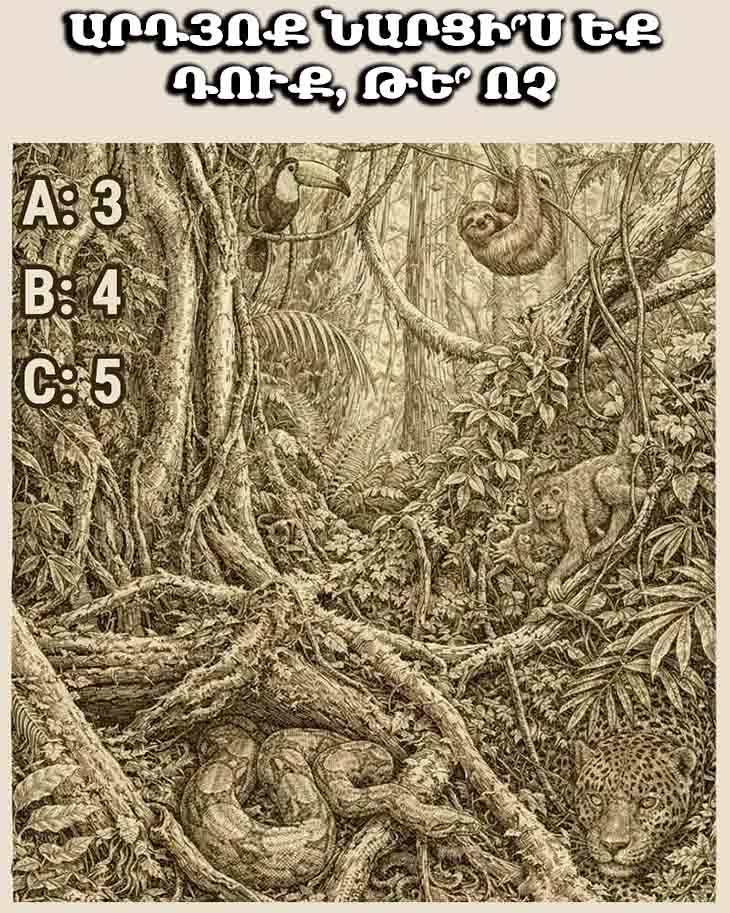 🧠 ՁԵՐ ՏԵՍԱԾ ԿԵՆԴԱՆԻՆԵՐԻ ՔԱՆԱԿԸ ՈՐՈՇՈՒՄ Է՝ ԱՐԴՅՈՔ ՆԱՐՑԻ՞Ս ԵՔ ԴՈՒՔ, ԹԵ՞ ՈՉ 🧠