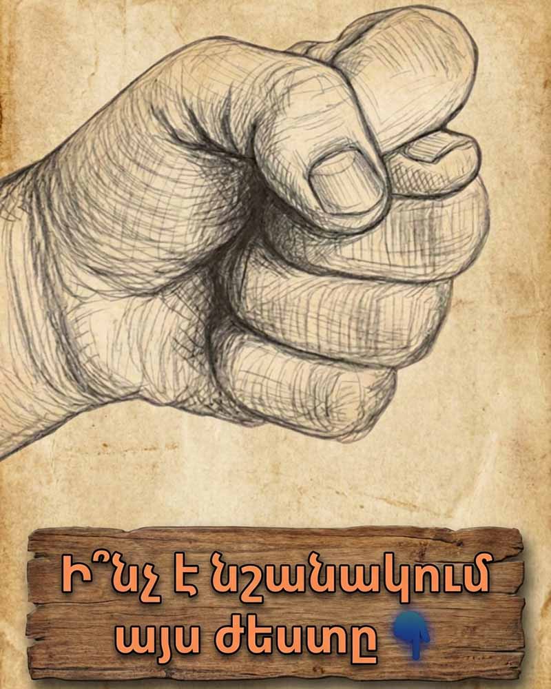 🤫 Ի՞ՆՉ Է ՆՇԱՆԱԿՈՒՄ ԱՅՍ ԺԵՍՏԸ, ՈՐՆ ԱՆՈՒՄ ԵՆ ԲՈԼՈՐԸ. ԱՅՆ ԹԱՔՑՆՈՒՄ Է ԽՈՐԸ ԻՄԱՍՏ, ԿՊԱՏՄԵՄ ԱՄԵՆ ԻՆՉ 🤫