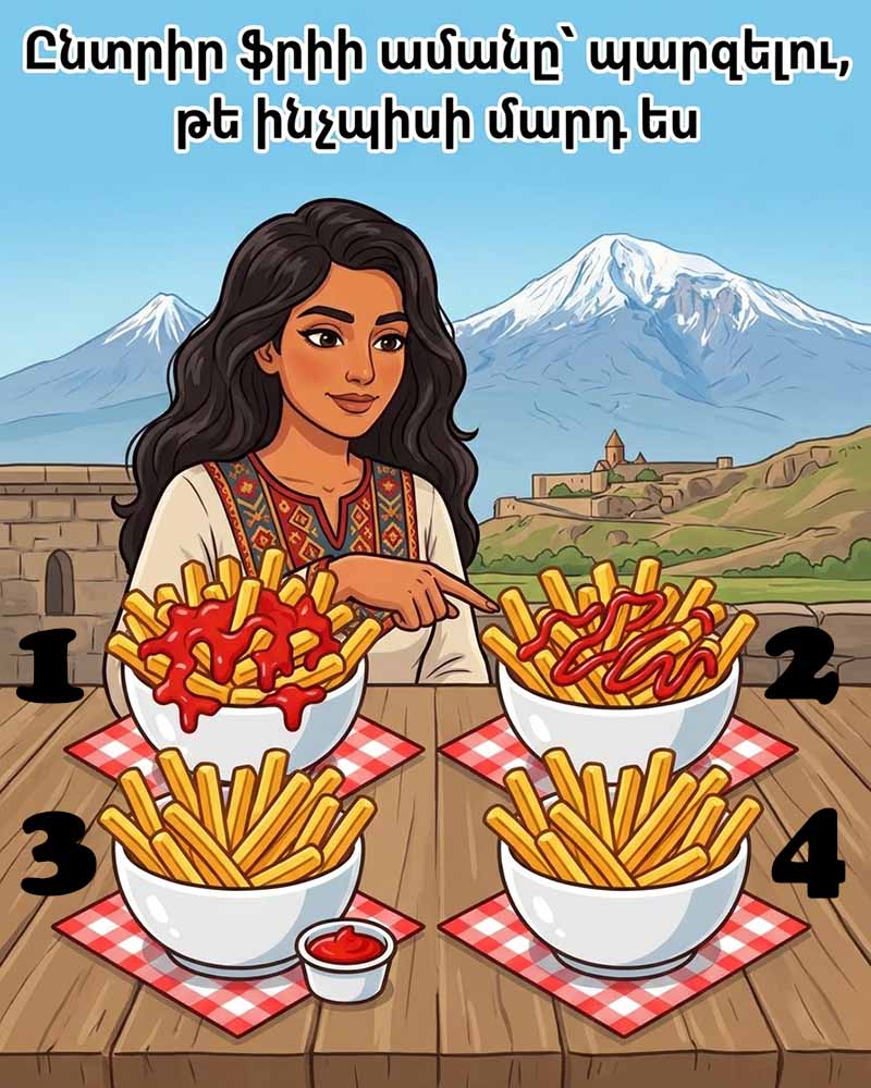 🍟 ԸՆՏՐԵՔ ՖՐԻՈՎ ԱՄԱՆՆ ՈՒ ԲԱՑԱՀԱՅՏԵՔ ՁԵՐ ԻՐԱԿԱՆ ԽԱՌՆՎԱԾՔԸ 🍟