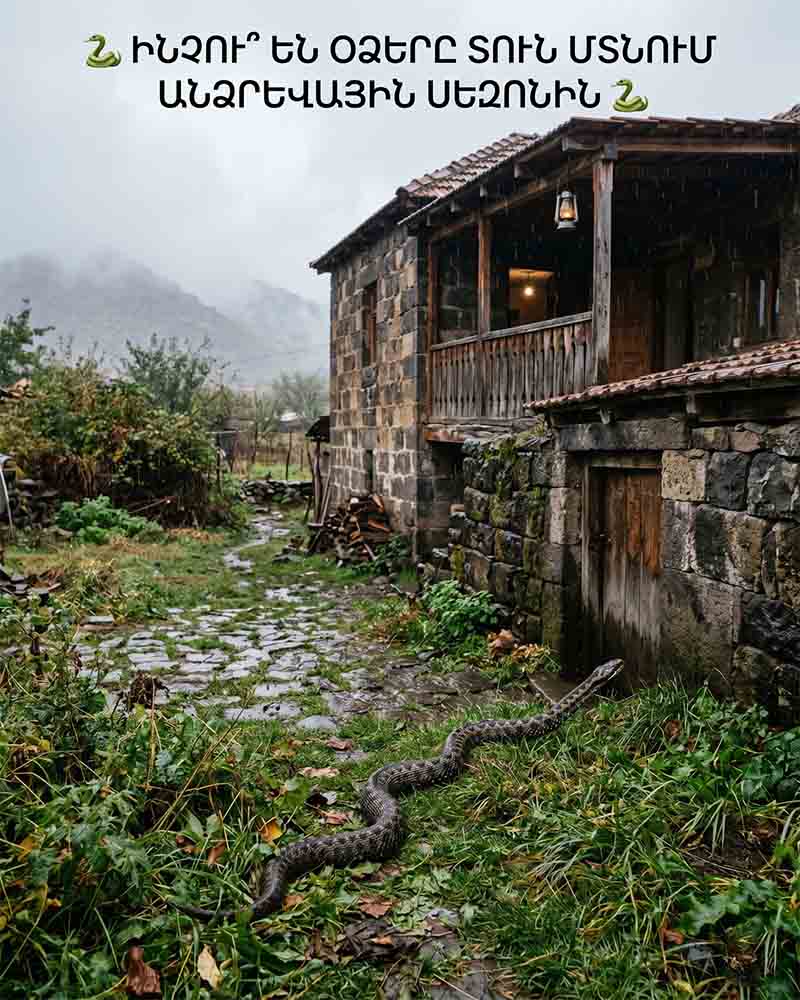 🐍 ԻՆՉՈՒ՞ ԵՆ ՕՁԵՐԸ ՏՈՒՆ ՄՏՆՈՒՄ ԱՆՁՐԵՎԱՅԻՆ ՍԵԶՈՆԻՆ 🐍